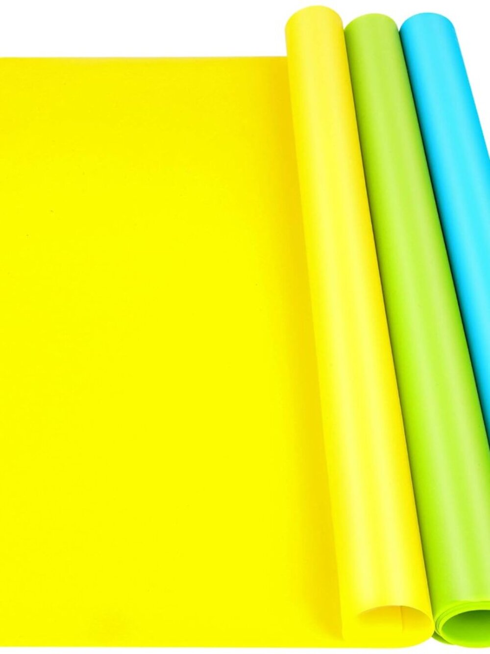 Silicone Mats, 3 PCS Silicone Mats for Crafts, Resin Molds, Play Dough Mat, Nons